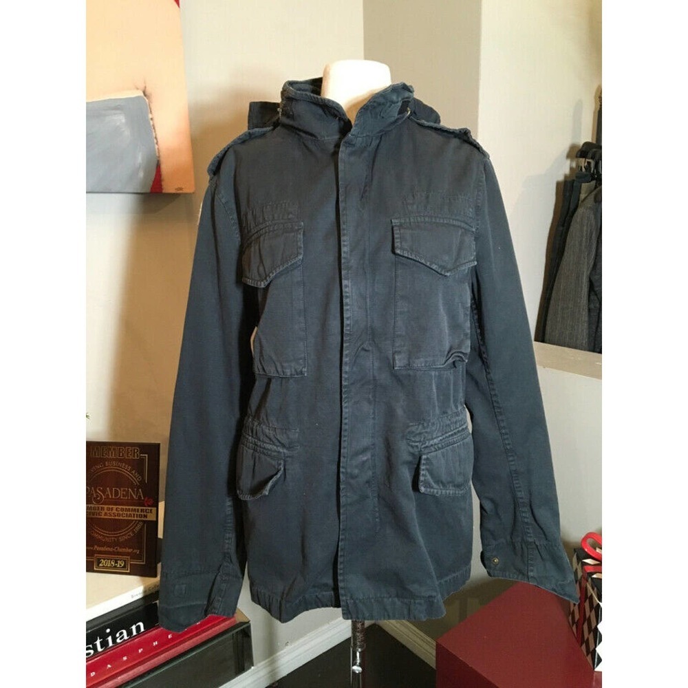 Free City Size S Olive Green Cotton Army Jacket